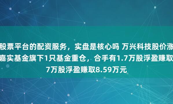 股票平台的配资服务，实盘是核心吗 万兴科技股价涨5.23%，嘉实基金旗下1只基金重仓，合手有1.7万股浮盈赚取8.59万元