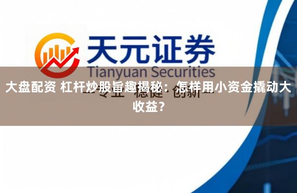 大盘配资 杠杆炒股旨趣揭秘:怎样用小资金撬动大收益?